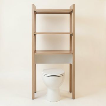 Valeria 23.6 '' W X 66 '' H X 7.8 '' D Over-The-Toilet Storage (synthetic illustration; no displayed measurements)