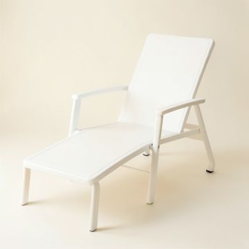 Heath Bend Outdoor Lounge Chair - White (synthetic illustration; no displayed measurements)