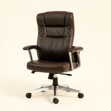 Leather Ergonomic Office Executive Chair (synthetic illustration; no displayed measurements)