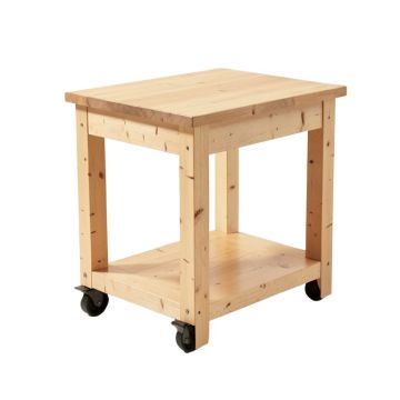 Lapithos Kitchen Island With Wood Top