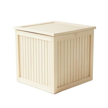Pine Brook Closed Outdoor Storage Box - Ivory