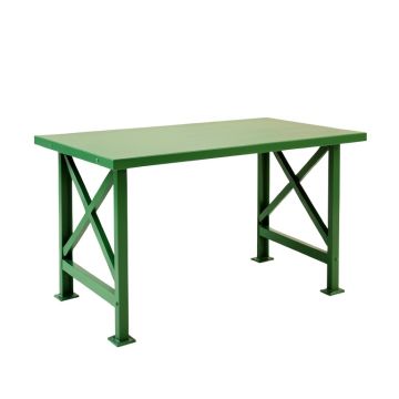 Alder Branch Empty Workshop Workbench - Green