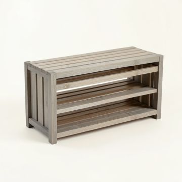 River Dale Shoe Storage Bench - Gray (synthetic illustration; no displayed measurements)