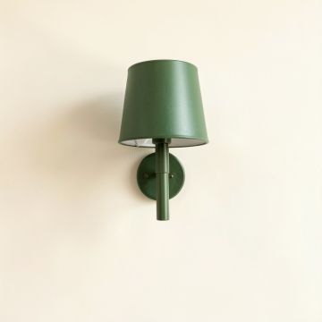 Laurel Branch Wall Sconce Mounted On A Plain Wall - Green (synthetic illustration; no displayed measurements)