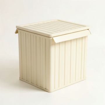 Elm Crest Closed Outdoor Storage Box - Ivory (synthetic illustration; no displayed measurements)