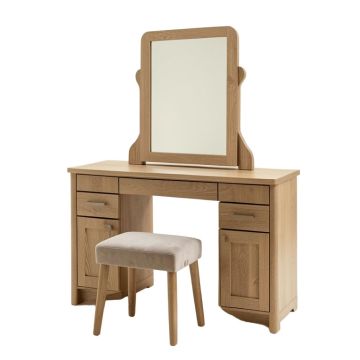 Denerick Vanity Set With Stool And Mirror