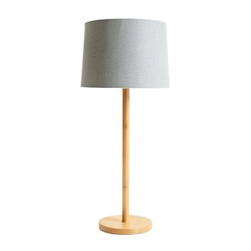 Harbor Bluff Floor Lamp With A Plain Fabric Shade - Gray