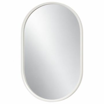 Meadow Arc Framed Wall Mirror - White