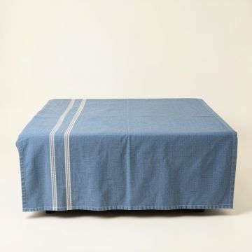 Juniper Crossing Flat Bed Sheet - Blue (synthetic illustration; no displayed measurements)