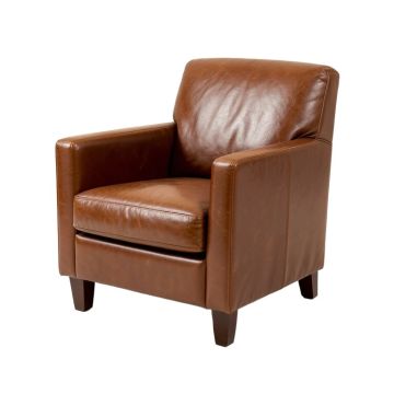 Glandy Leather Arm Chair