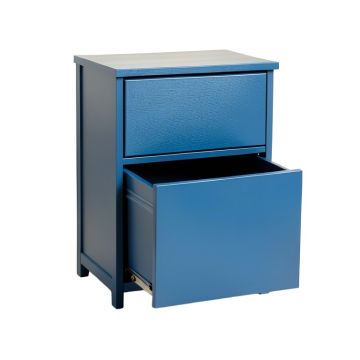 Brook Canyon Freestanding Pull-Out Hamper Cabinet - Blue