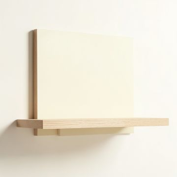 Ash Canyon Wall-Mounted Shelf - Cream (synthetic illustration; no displayed measurements)
