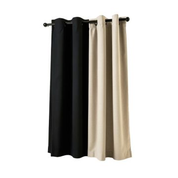 Helgha Solid Color Blackout Thermal Grommet Single Curtain Panel