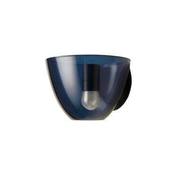 Reed Brook Wall Sconce Mounted On A Plain Wall - Navy