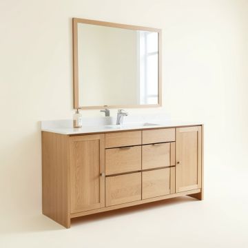 Ghonge 54 '' Double Bathroom Vanity Set (synthetic illustration; no displayed measurements)