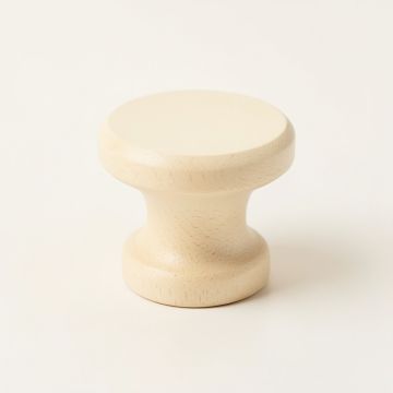 Spruce Branch Cabinet Knob Without Packaging - Cream (synthetic illustration; no displayed measurements)