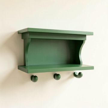 Dune Arc Wall-Mounted Entryway Organizer Shelf (synthetic illustration; no displayed measurements)