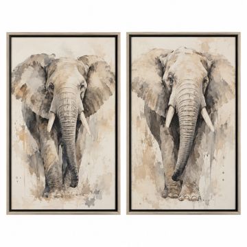 Watercolor Elephant Framed Painting Print