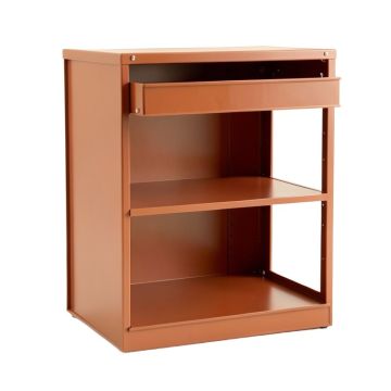 Spruce Bend Empty Mug-Storage Cabinet Insert - Terracotta (synthetic illustration; no displayed measurements)