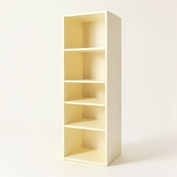 Reed Branch Narrow Cubby Tower - Ivory (synthetic illustration; no displayed measurements)