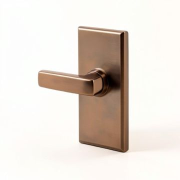 Residential Mid Century Modern Style Privacy Door Lever (synthetic illustration; no displayed measurements)