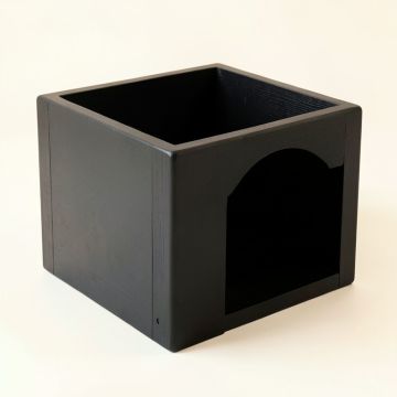 Ridge Canyon Empty Furniture-Style Litter Enclosure - Black (synthetic illustration; no displayed measurements)