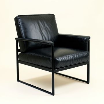 Sahil 31.5 '' Wide Top Grain Leather Convertible Chair (synthetic illustration; no displayed measurements)