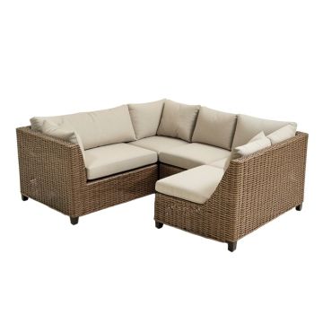 Golliner 90.9 '' Wide Outdoor Left Hand Facing Patio Sectional With Cushions