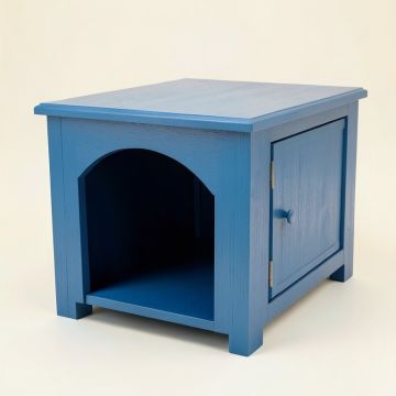 Shore Brook Empty Furniture-Style Litter Enclosure - Blue (synthetic illustration; no displayed measurements)