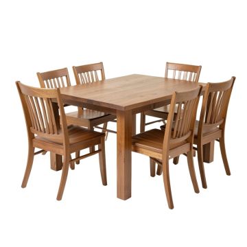 Villani Drop Leaf Solid Wood Dining Set