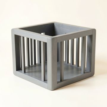 Laurel Dale Empty Furniture-Style Pet Crate - Gray (synthetic illustration; no displayed measurements)