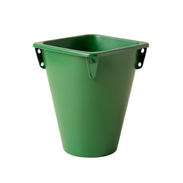 Juniper Bend Empty Railing Planter With Integral Brackets - Green