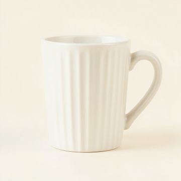 Hill Crest Ceramic Mug - White (synthetic illustration; no displayed measurements)