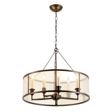 Edmonds 5-Light Candle Style Drum Chandelier