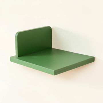 Dawn Edge Wall-Mounted Cat Perch - Green (synthetic illustration; no displayed measurements)