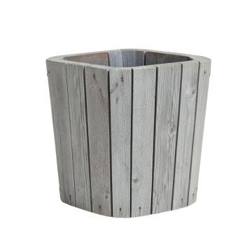 Happy Planter Planter , 23.8 '' X 13 '' X 14 '' , Grey Wood