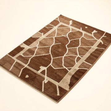 Munich Geometric Brown Area Rug (synthetic illustration; no displayed measurements)