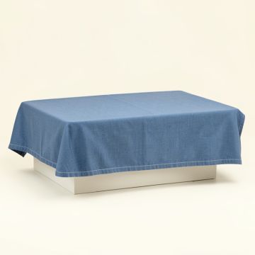 Elm Falls Flat Bed Sheet - Blue (synthetic illustration; no displayed measurements)