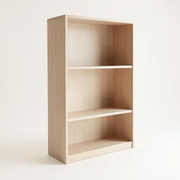 Aspen Bend Freestanding Bookcase - Beige (synthetic illustration; no displayed measurements)