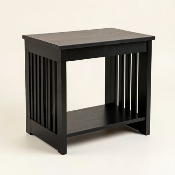 Cove Arc Small Writing Desk - Black (synthetic illustration; no displayed measurements)