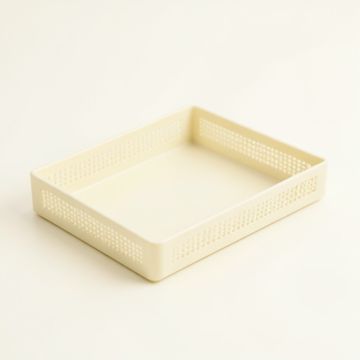 Olive Canyon Empty Under-Desk Cable Tray - Ivory (synthetic illustration; no displayed measurements)