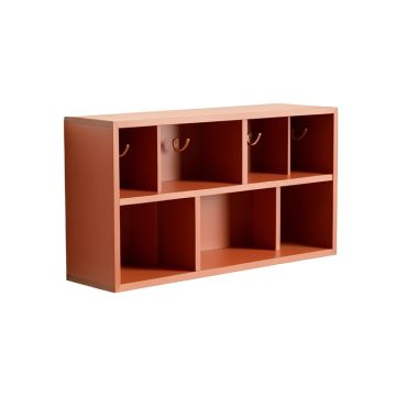 Dune Bridge Wall-Mounted Entryway Organizer Shelf - Terracotta