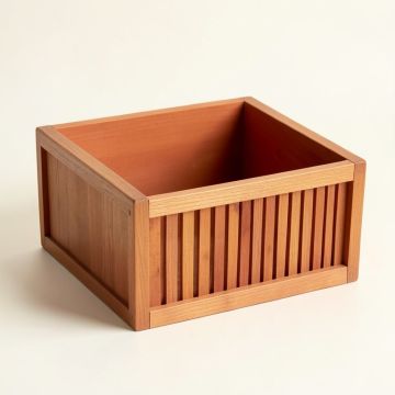 Field Bridge Empty Furniture-Style Litter Enclosure - Terracotta (synthetic illustration; no displayed measurements)