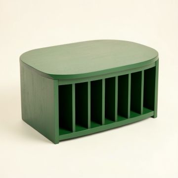 Shore Dell Shoe Storage Bench - Green (synthetic illustration; no displayed measurements)