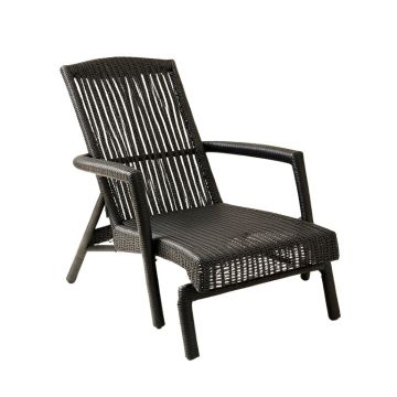 Cove Bridge Outdoor Lounge Chair - Black