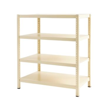 Maple Edge Desktop Shelving Unit - Ivory