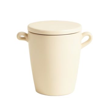 Sage Bluff Storage Canister With Lid - Cream