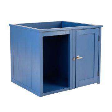 Pine Dell Empty Furniture-Style Litter Enclosure - Blue