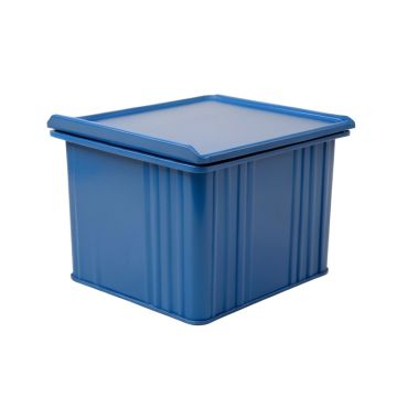 Cedar Bridge Closed Outdoor Storage Box - Blue