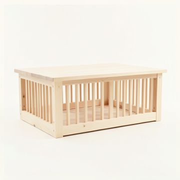 Bay Field Empty Furniture-Style Pet Crate - Ivory (synthetic illustration; no displayed measurements)